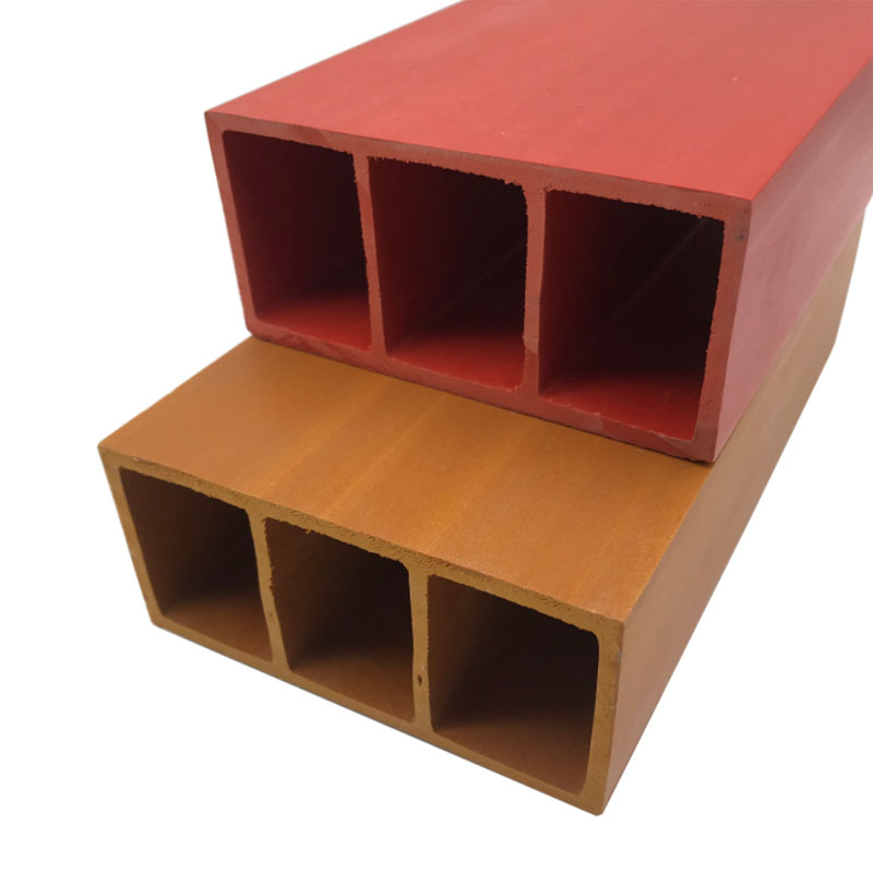 #07 Tubo de madera de WPC/PVC a prueba de humedad para decoración interior