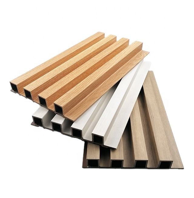 #03 Wasserdichte Holz-Kunststoff-Verbund-Wandplatte WPC-Verkleidung Holzplattenplatten für die Innendekoration