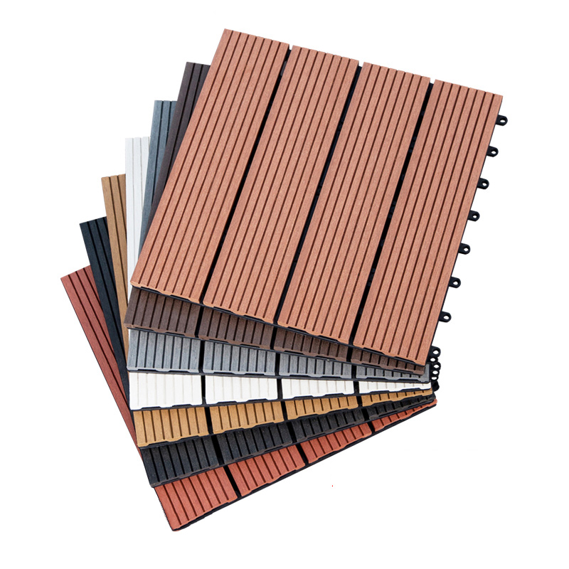 #20 Tuile de terrasse composite/dalles de revêtement de sol à emboîtement WPC/tuiles de terrasse WPC
