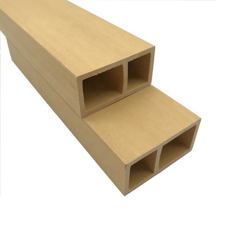 #30 Instalare ușoară wpc compozit tub din lemn din lemn compozit interior lemn decorativ compozit din plastic WPC Timber Tube
